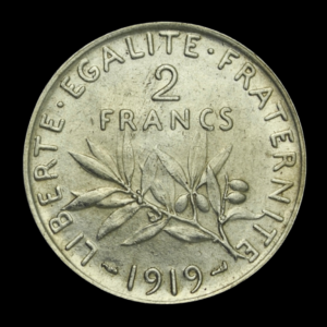 Argent pieces 2francs semeuse 2