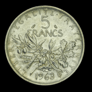 Argent pieces 5francs hercule