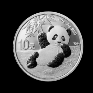 Argent pieces panda argent