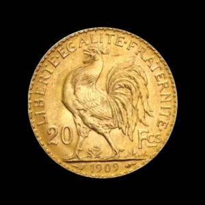 Or pieces 20francs marianne coq